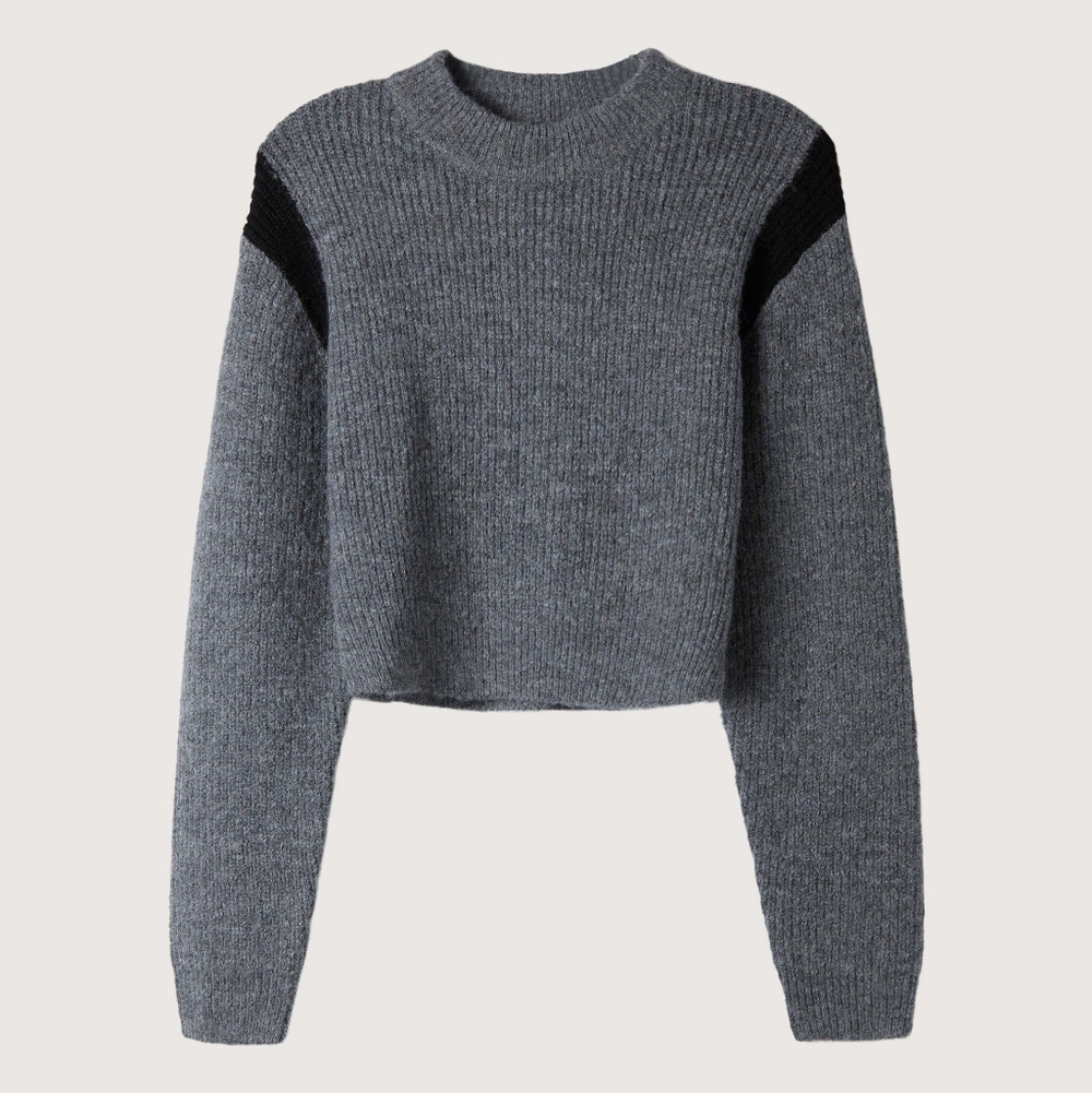 Oak + Fort Cropped Sweater Size M - Picture 5 of 12